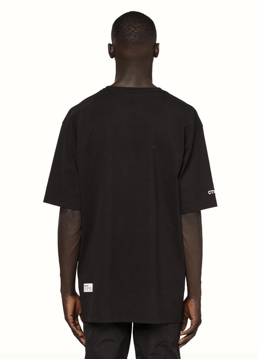 Black Cotton Men T-Shirt