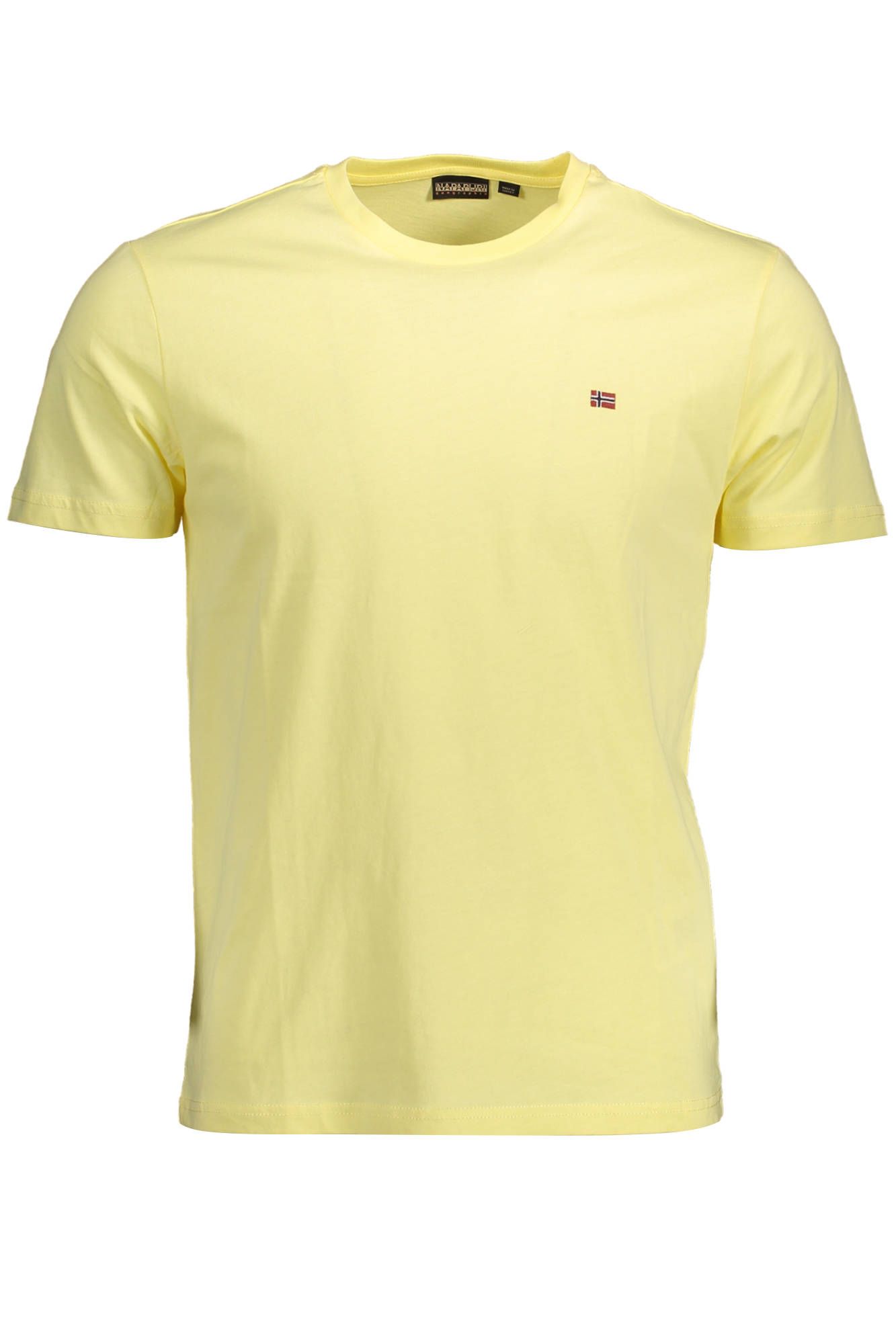 Yellow Cotton Men T-Shirt