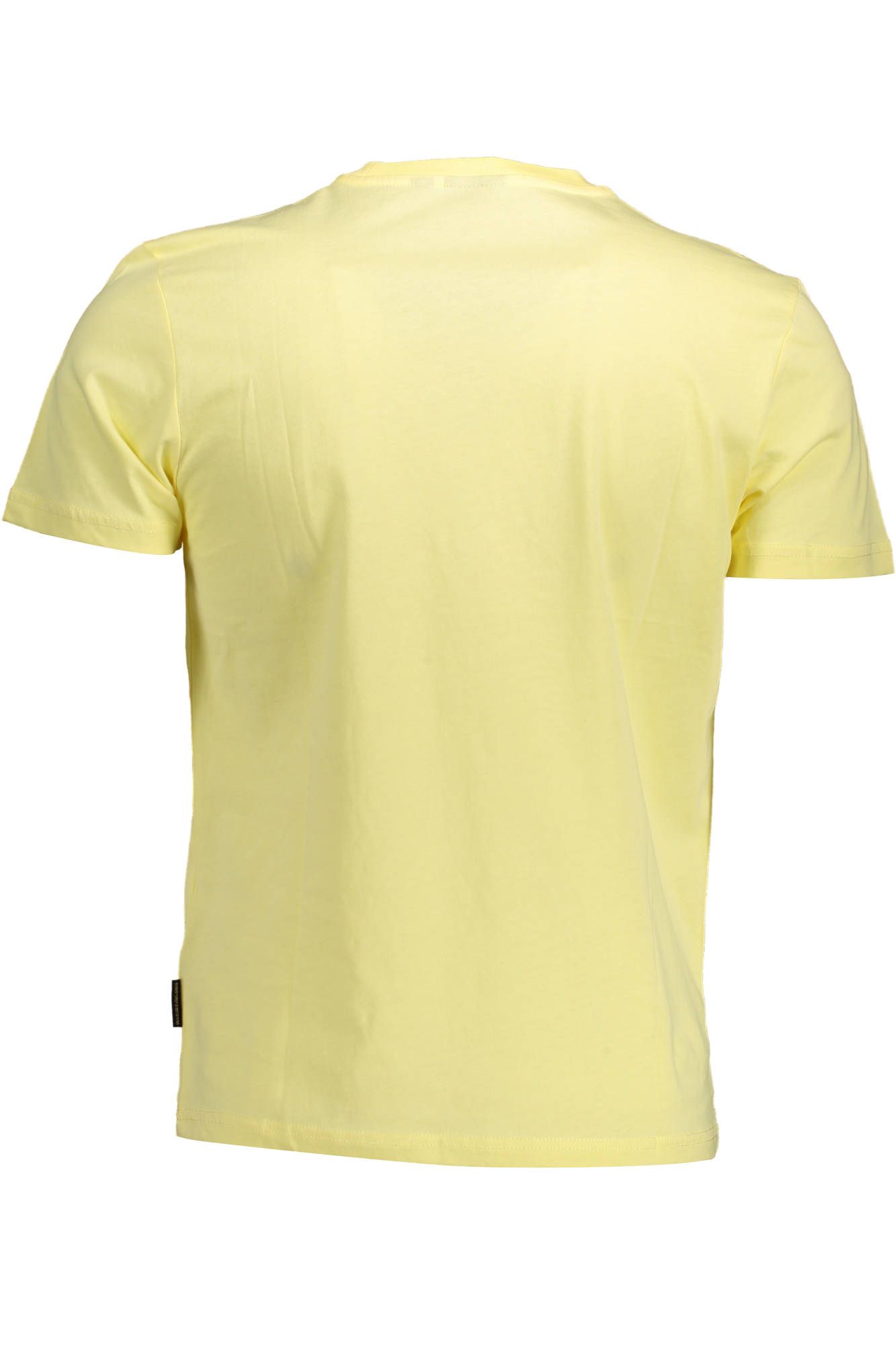 Yellow Cotton Men T-Shirt