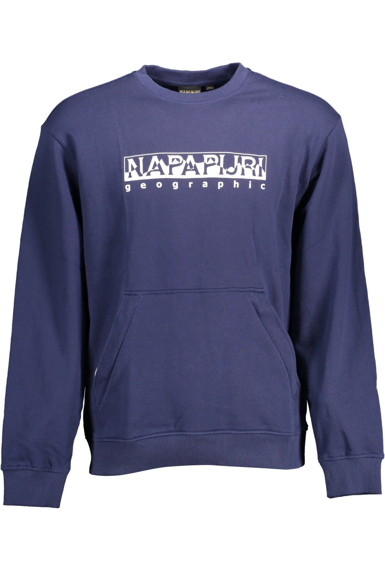 Blue Cotton Men Sweater