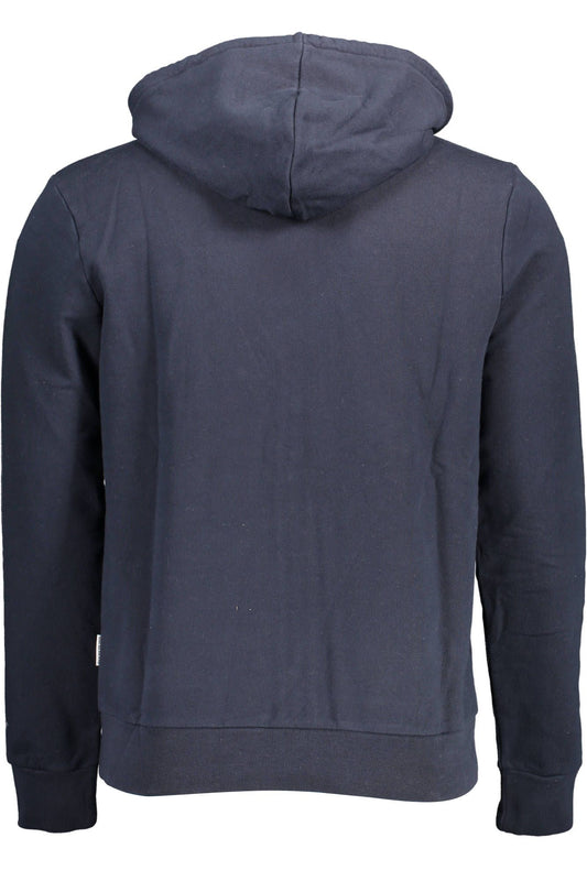 Blue Cotton Men Sweater