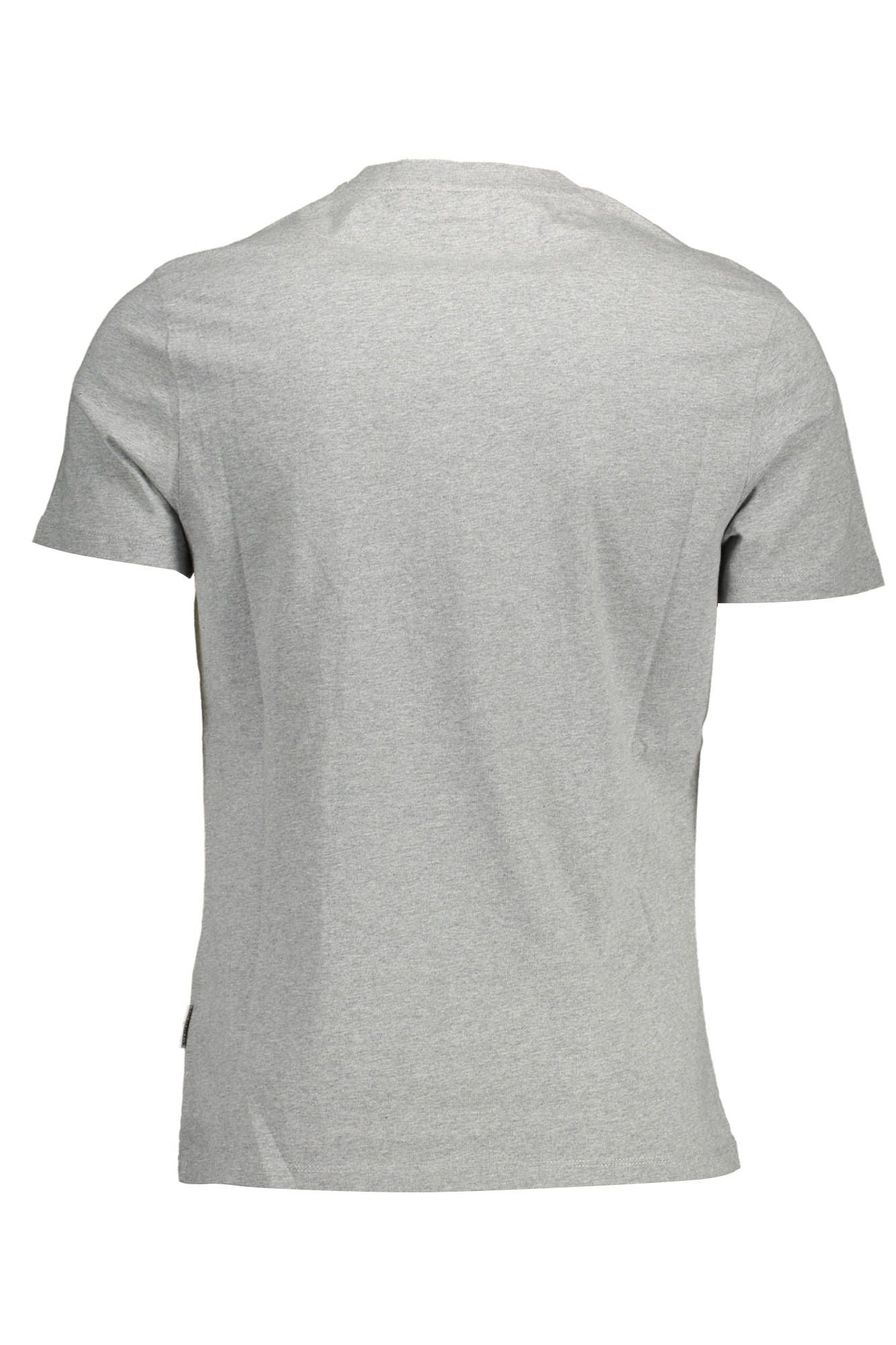 Gray Cotton Men T-Shirt