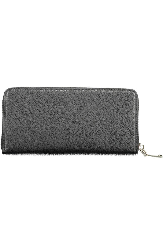Black Polyurethane Women Wallet