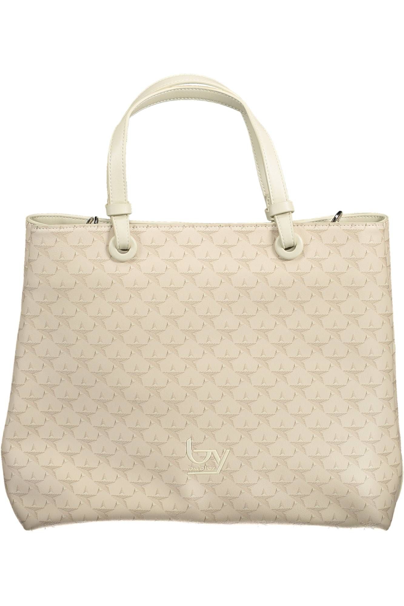 Beige PVC Women Handbag