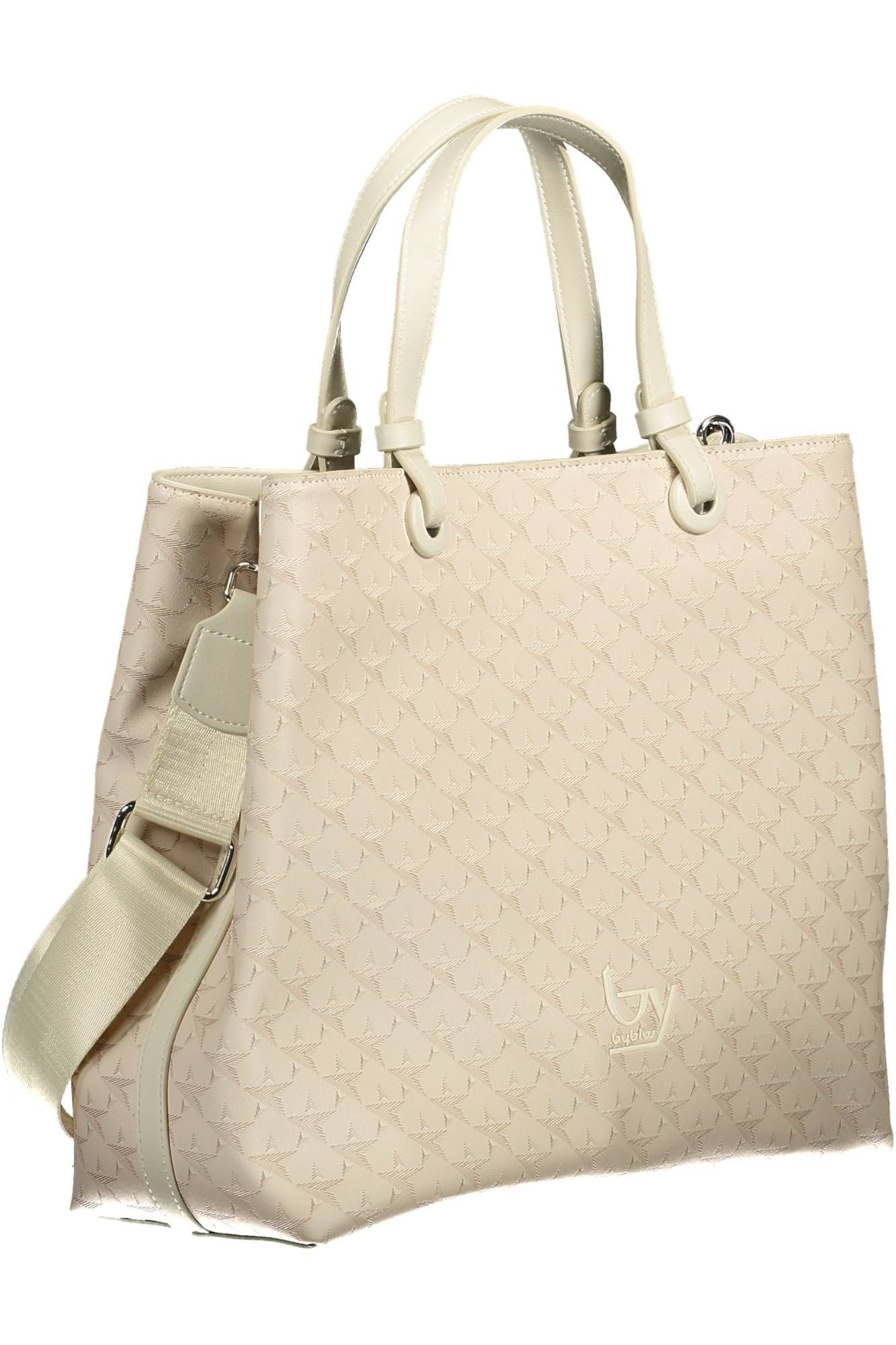 Beige PVC Women Handbag