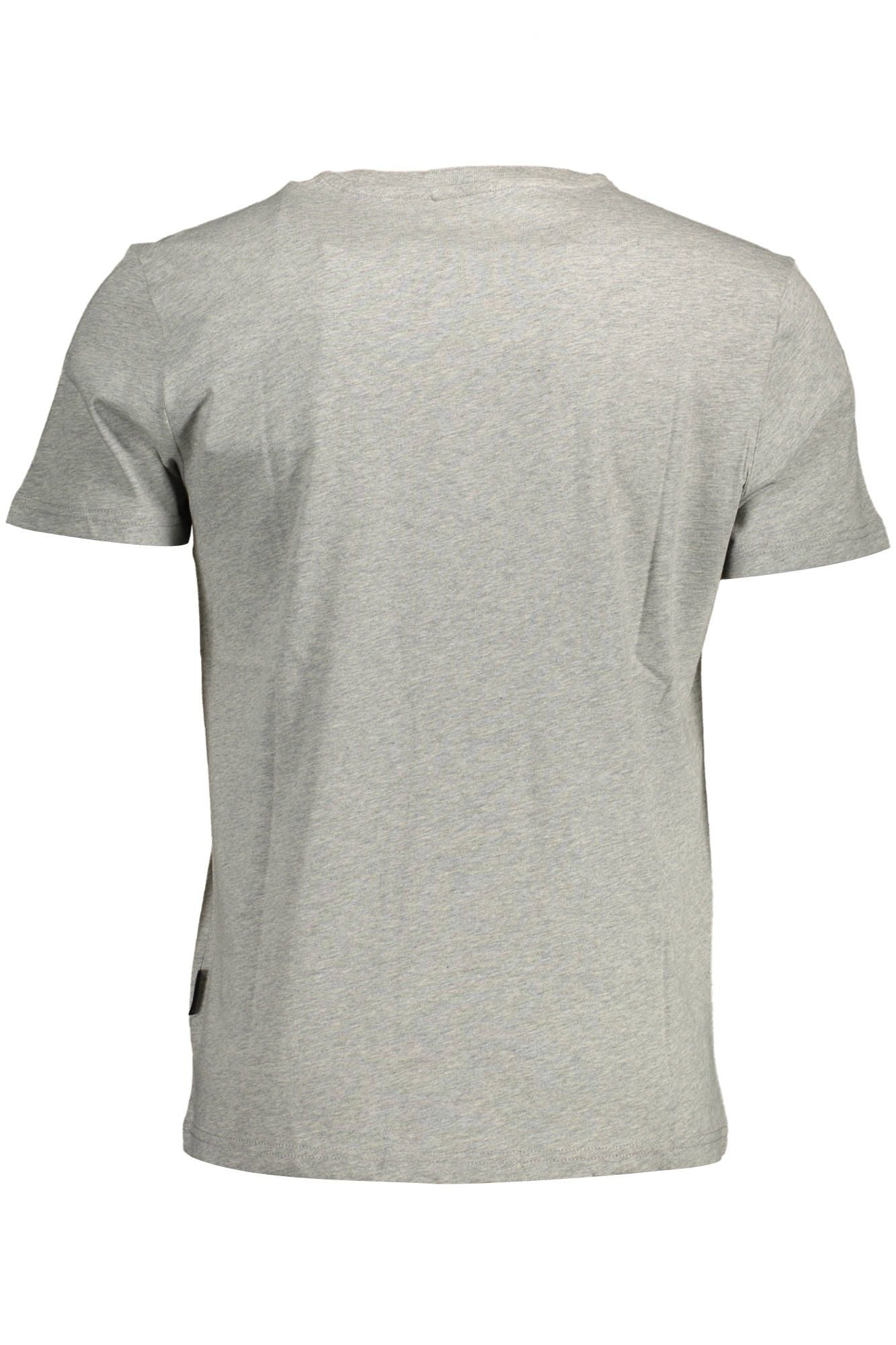 Gray Cotton Men T-Shirt