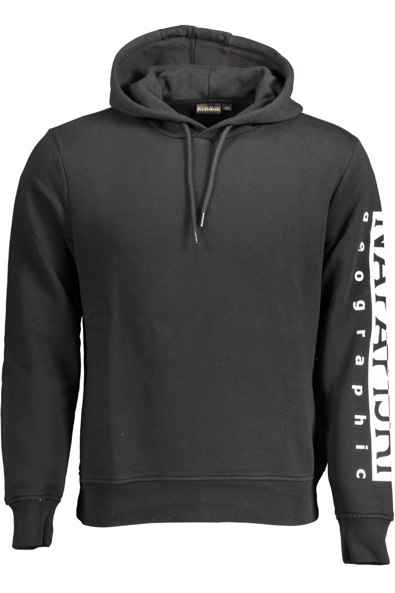 Black Cotton Men Sweater
