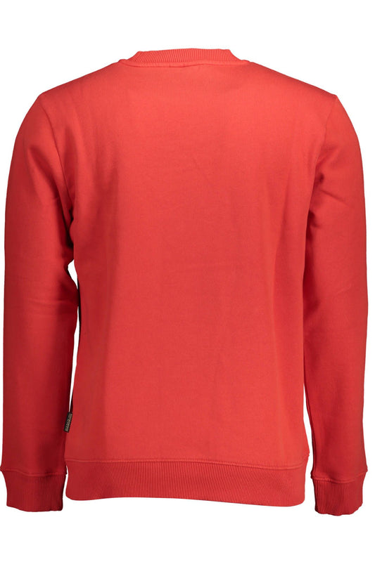 Red Organic Cotton Men Sweater