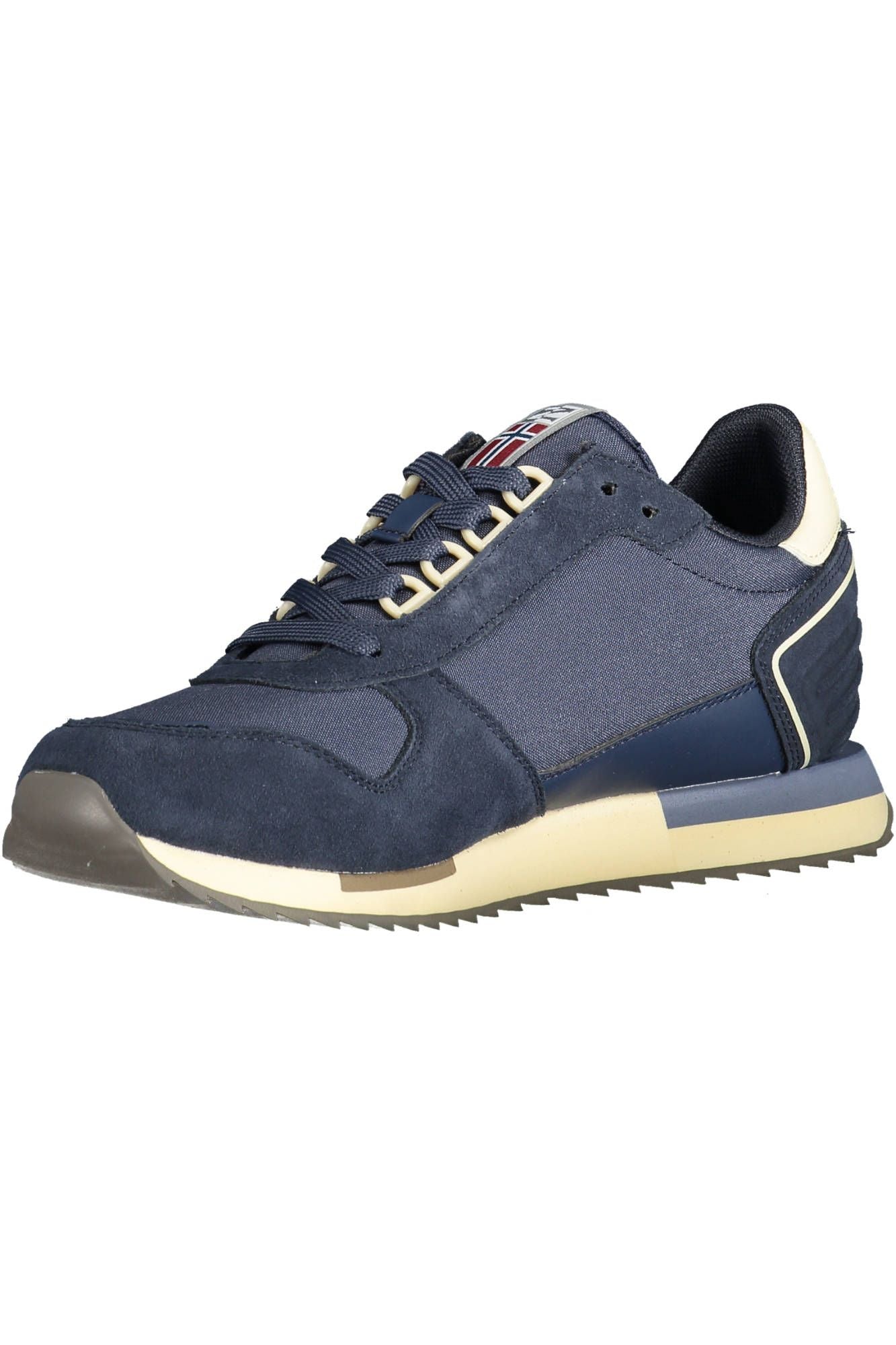 Blue Leather Men Sneaker