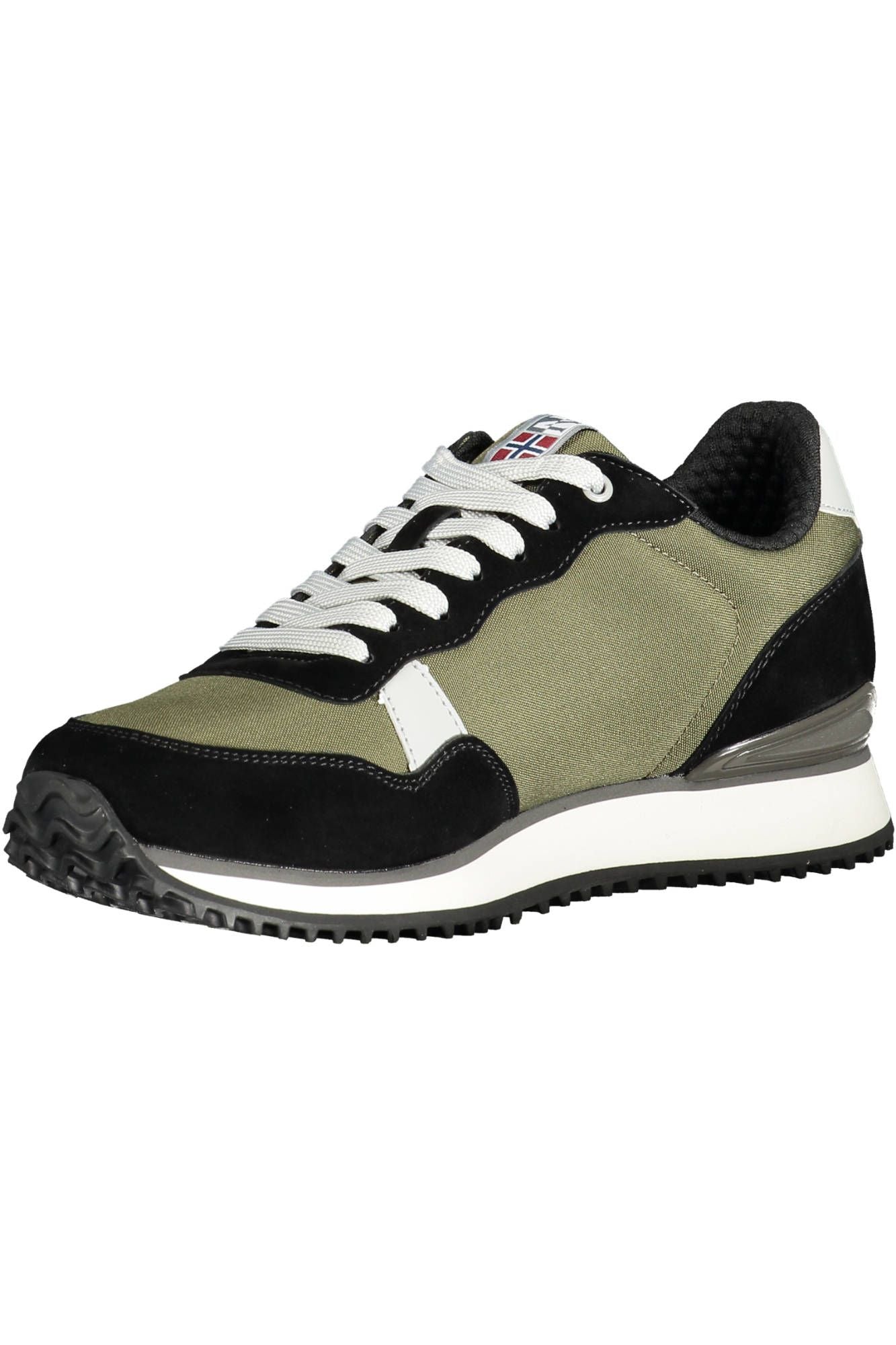 Green Polyester Men Sneaker