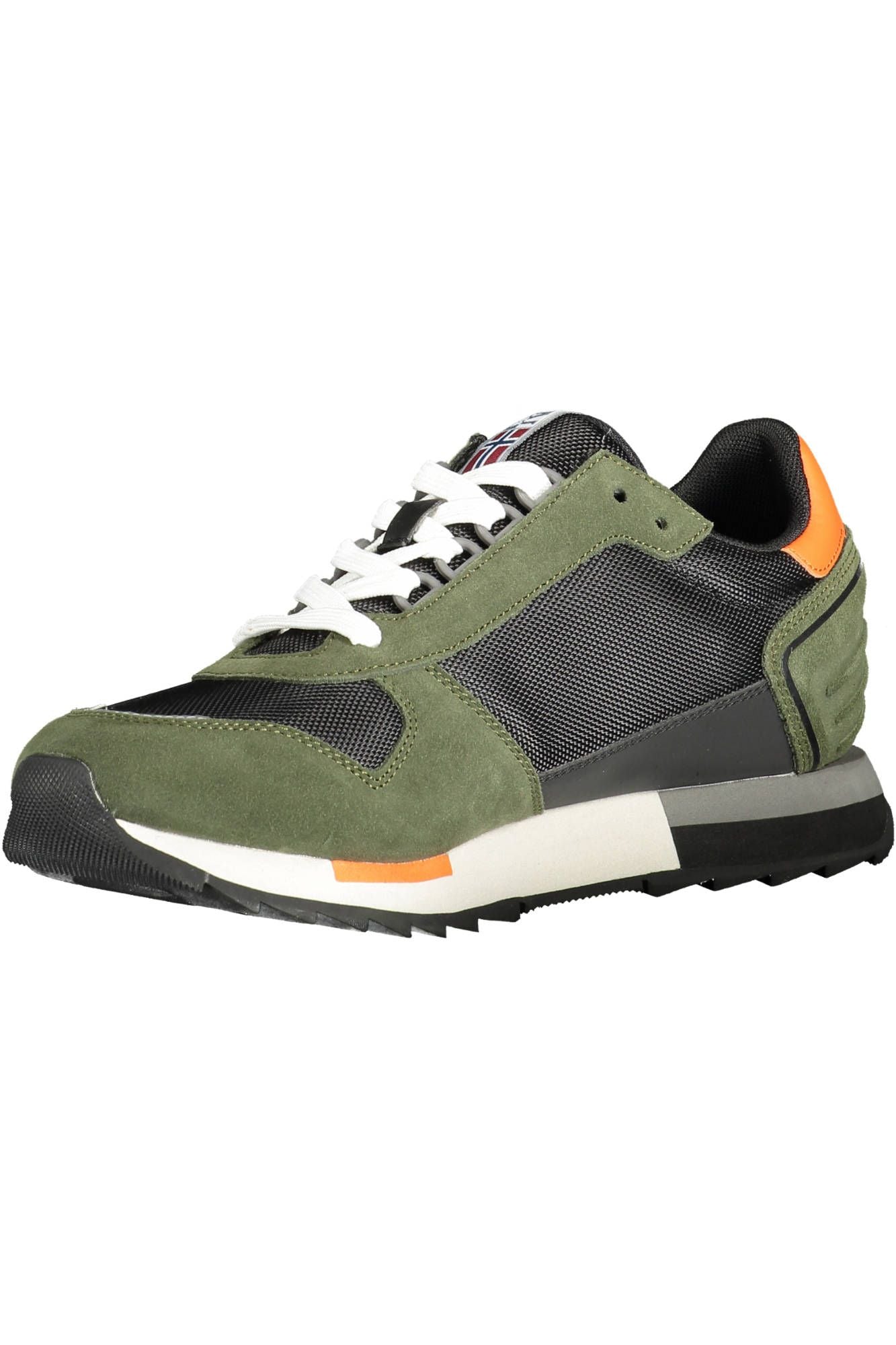 Green Polyester Men Sneaker