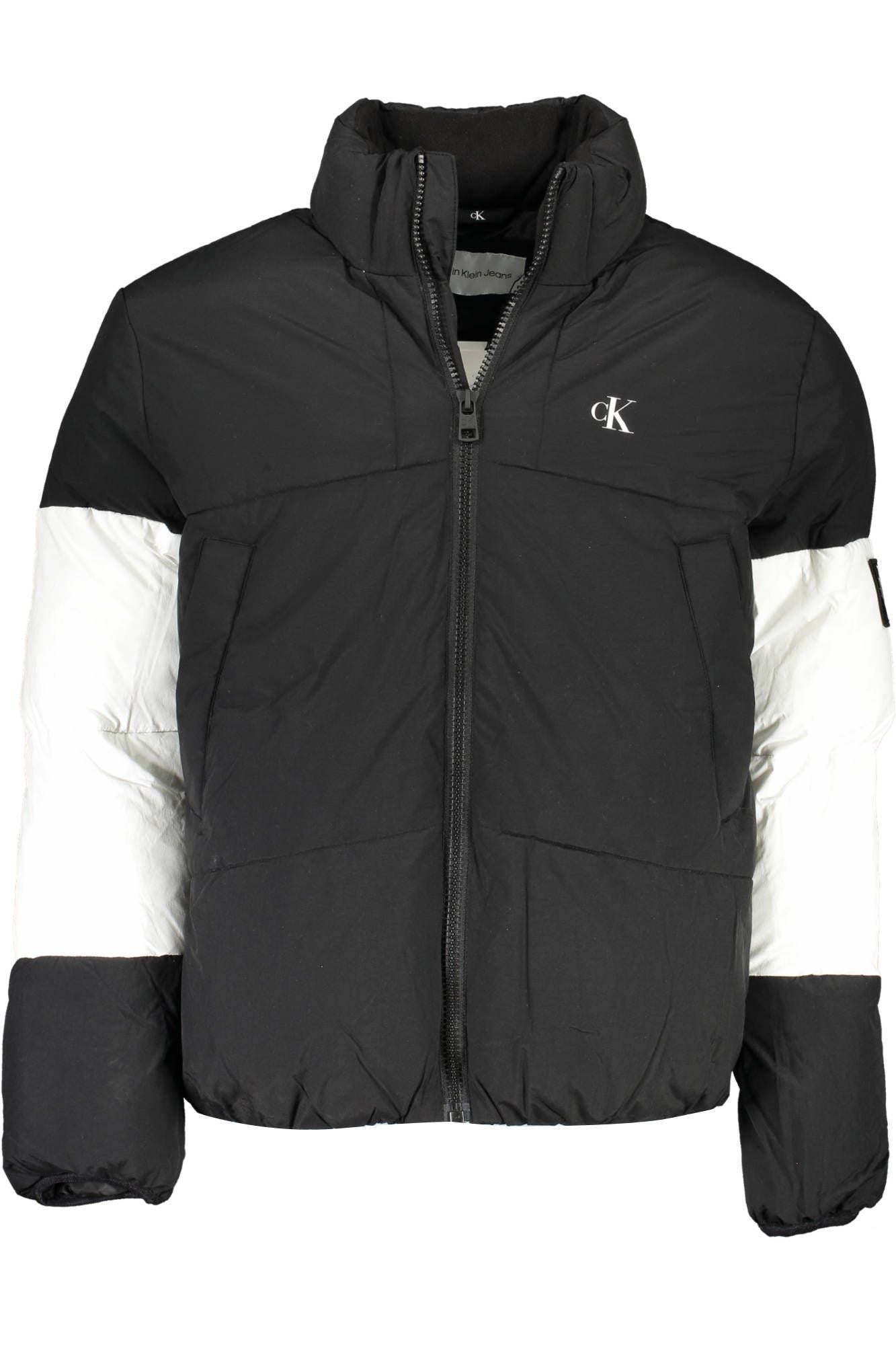 Black Polyester Men Jacket