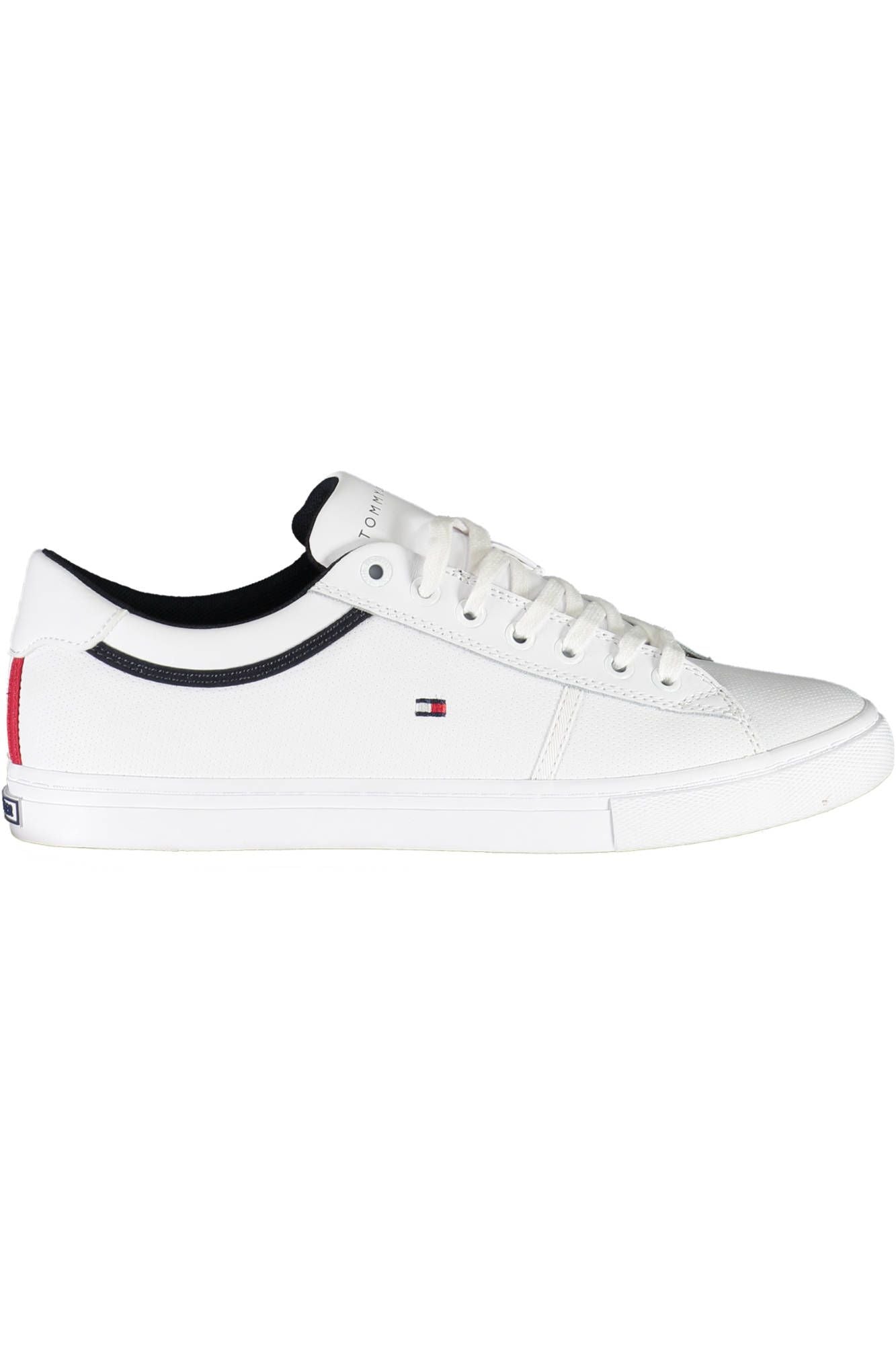 White Polyester Mens Sneaker