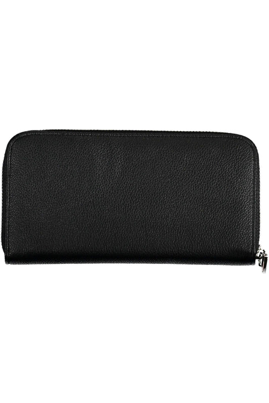 Black Polyurethane Women Wallet