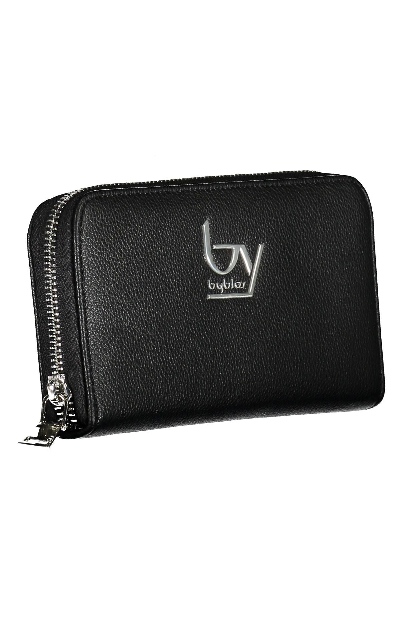 Black Polyurethane Women Wallet
