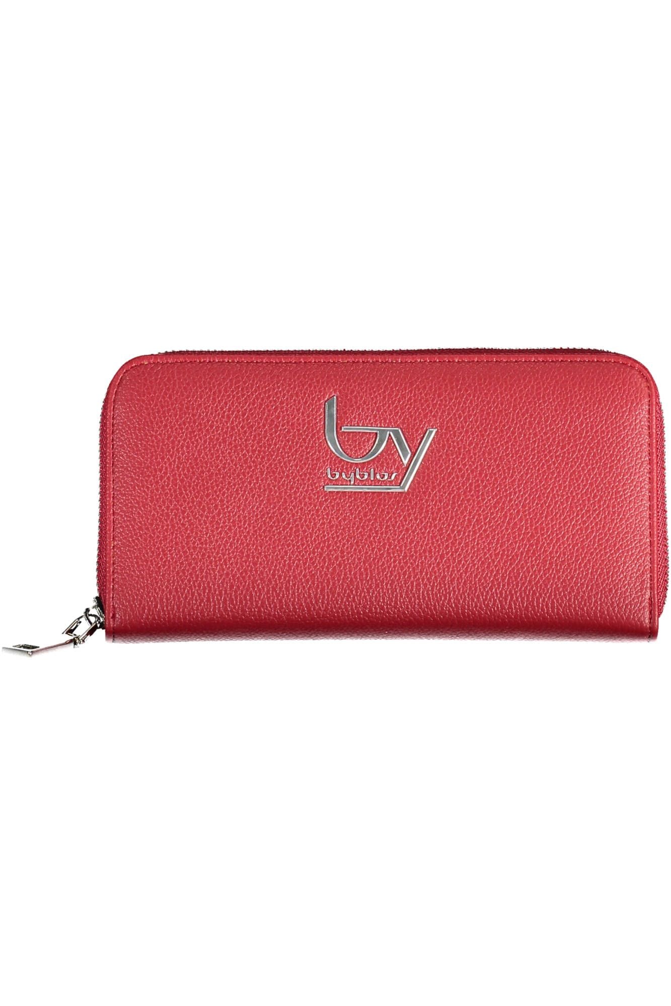 Red Polyurethane Women Wallet