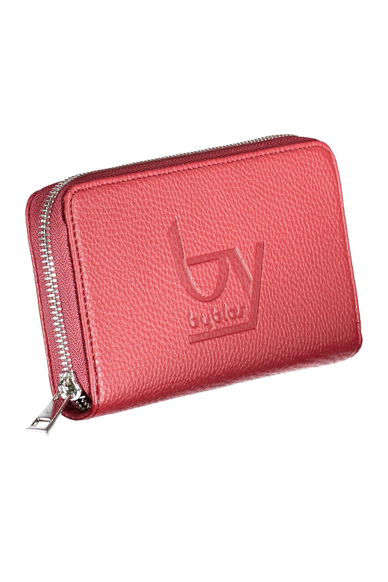 Red Polyurethane Women Wallet