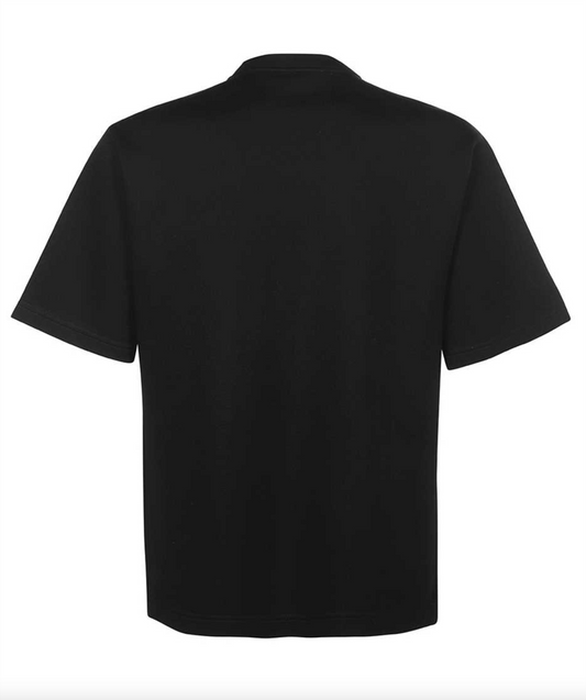 Black Cotton Men T-Shirt