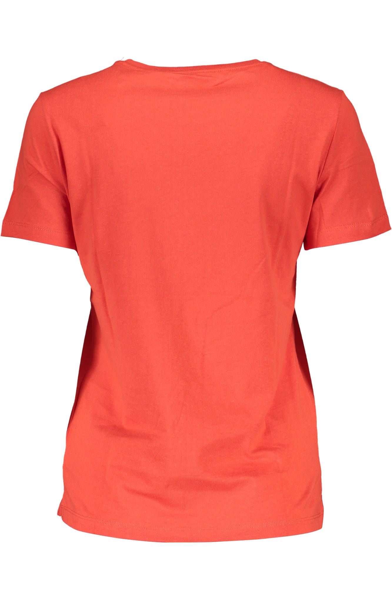 Red Cotton Women T-Shirt