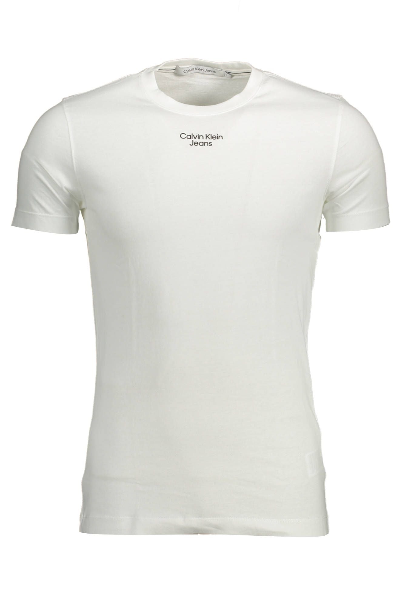 White Cotton Men T-Shirt