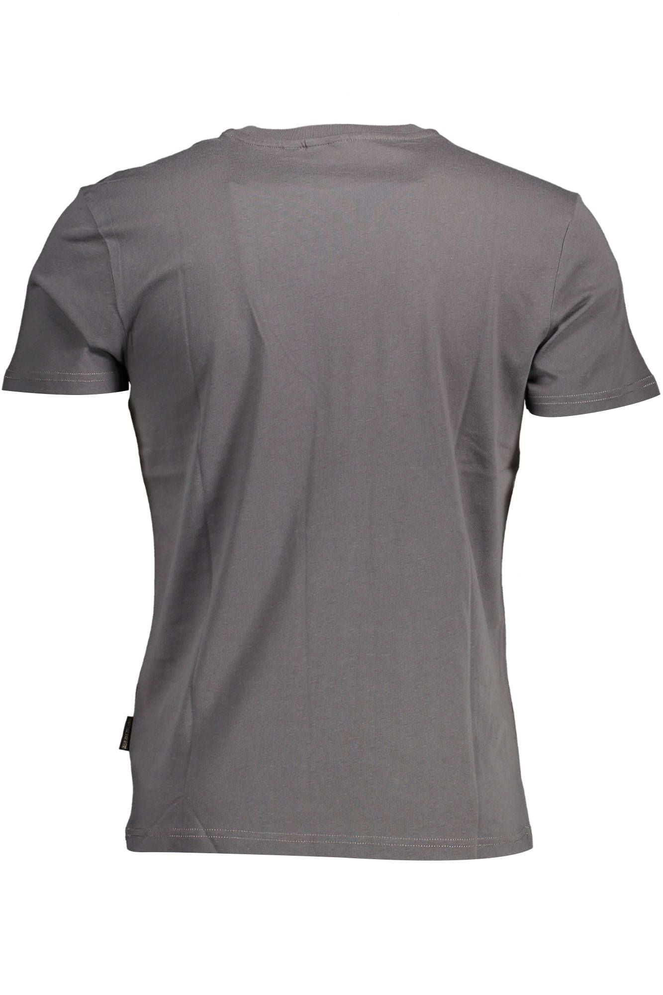 Gray Cotton Men T-Shirt