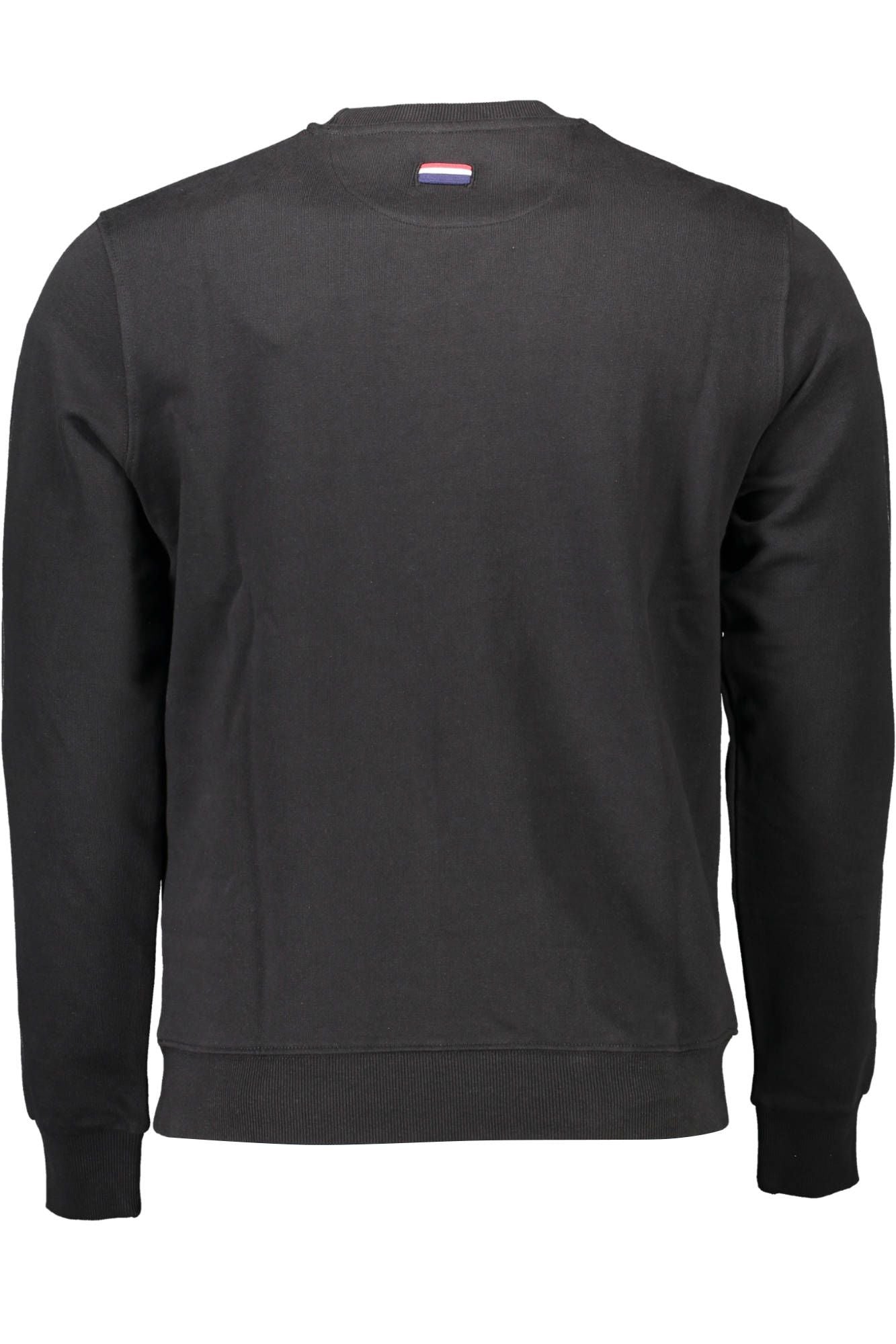 Black Cotton Men Sweater