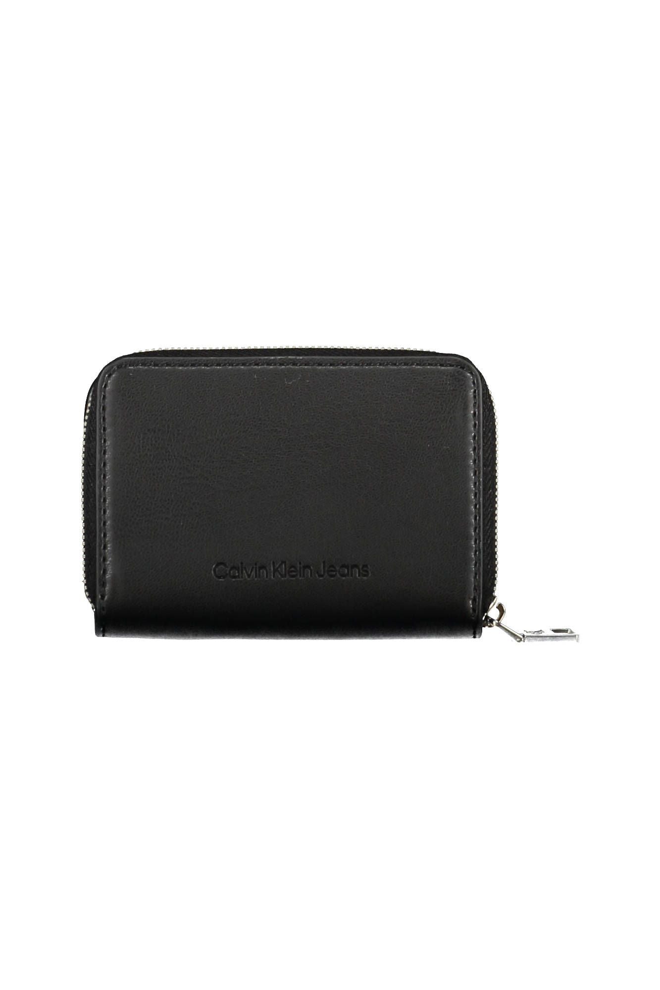 Black Polyurethane Women Wallet