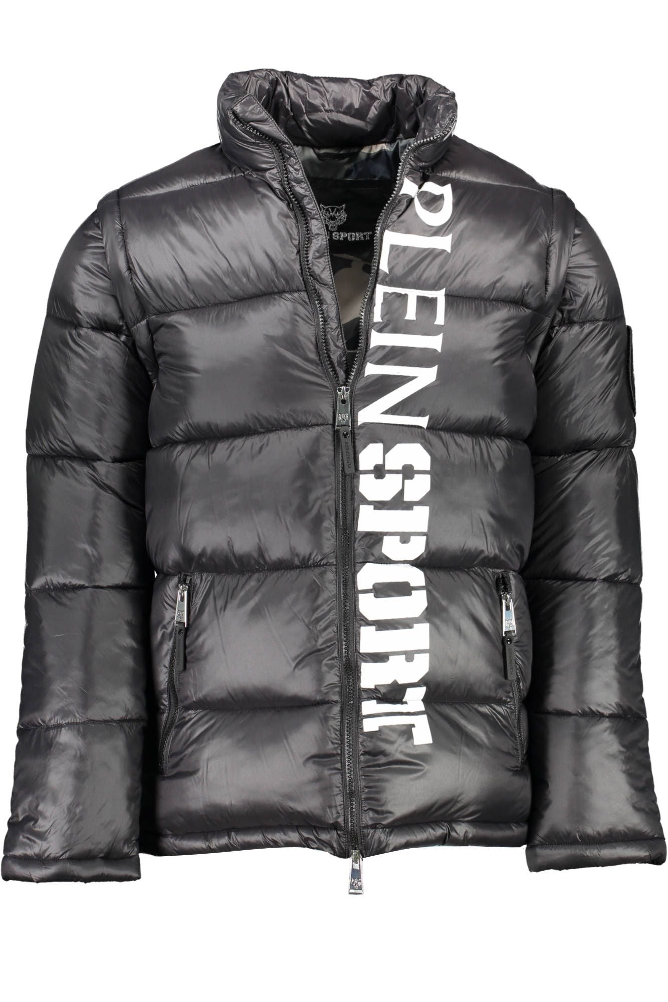 Black Polyester Mens Jacket