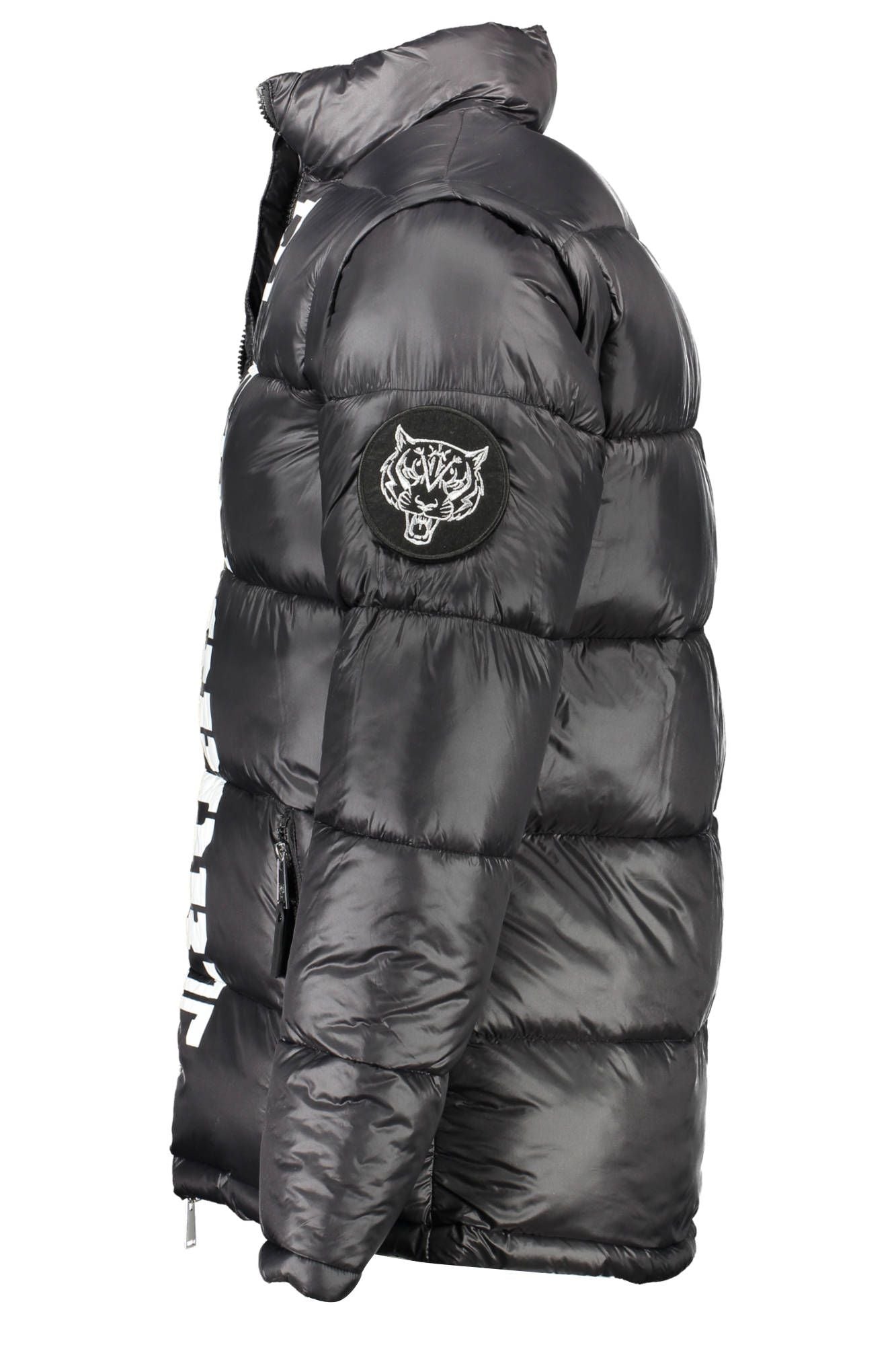 Black Polyester Mens Jacket