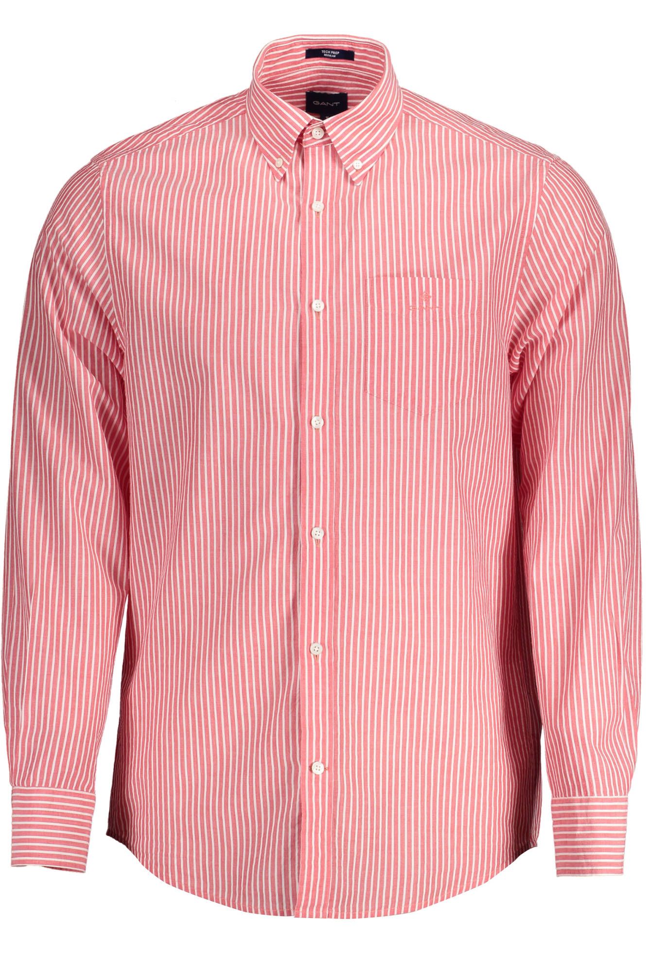 Red Cotton Men Shirt