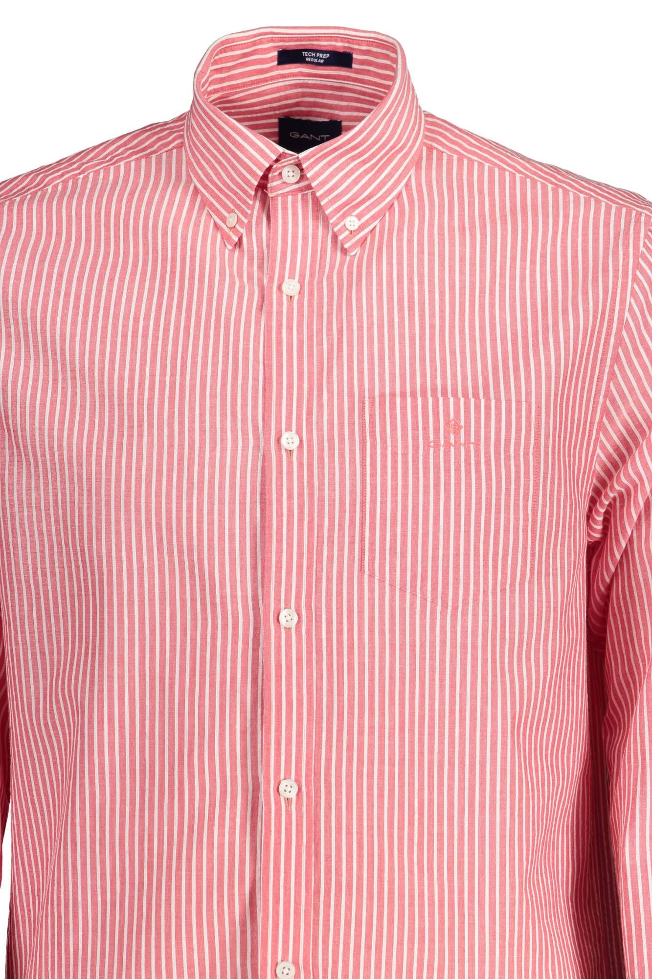 Red Cotton Men Shirt