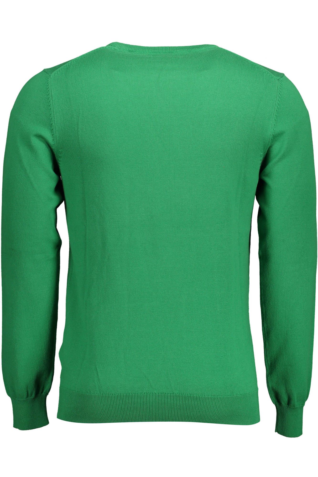 Green Cotton Men Sweater