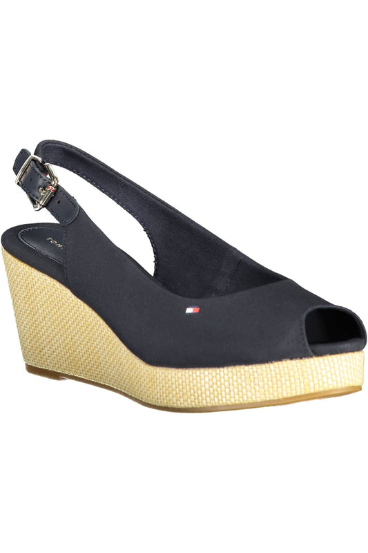 Blue Cotton Women Sandal