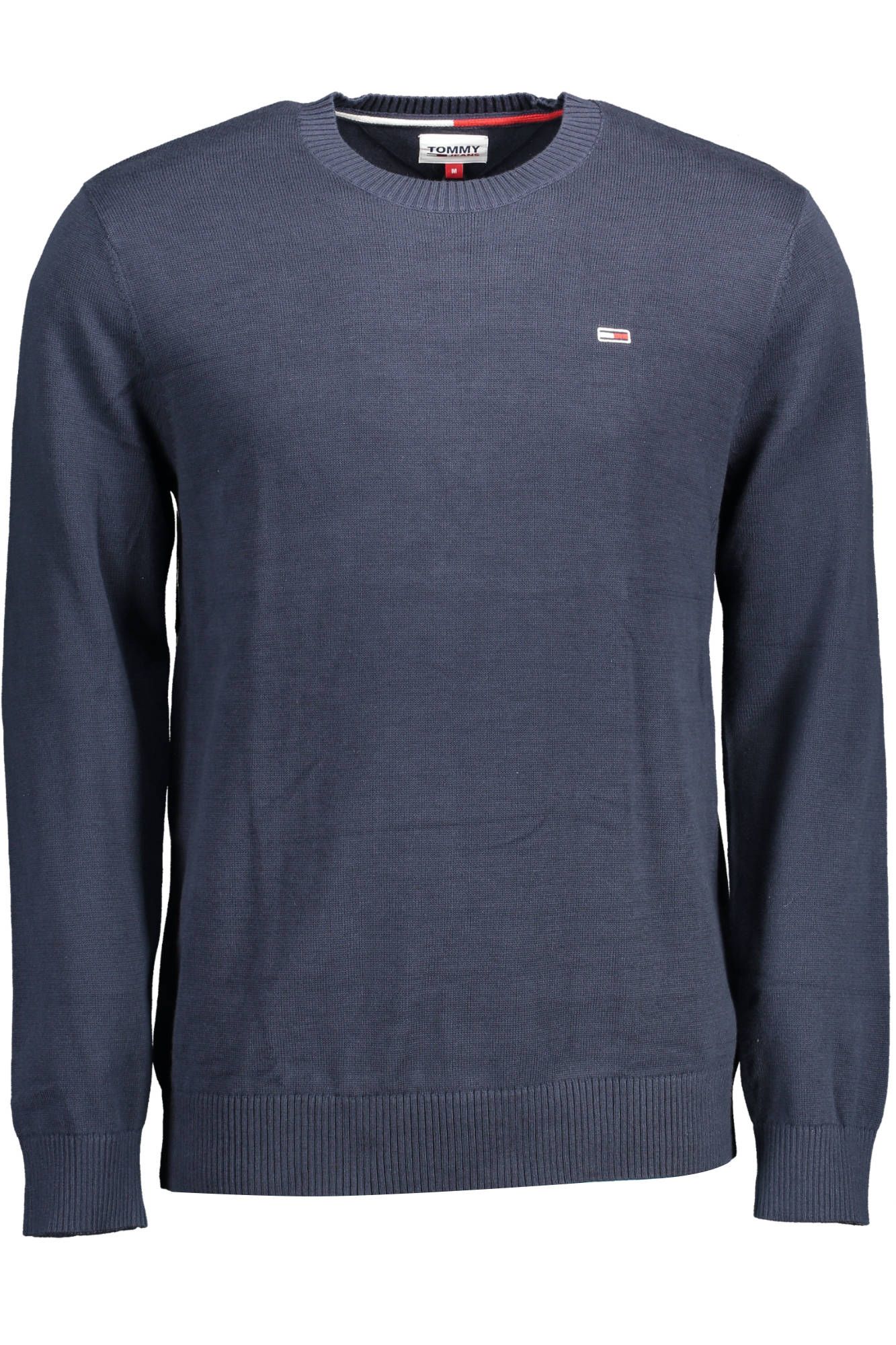 Blue Cotton Men Sweater