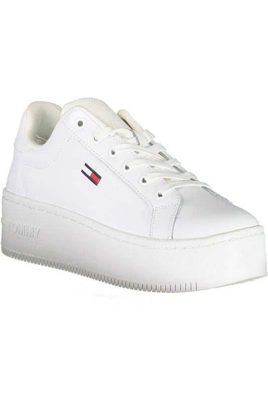 White Leather Women Sneaker