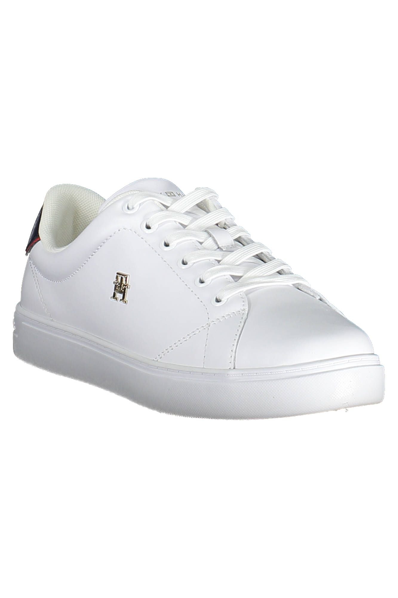 White Polyester Women Sneaker