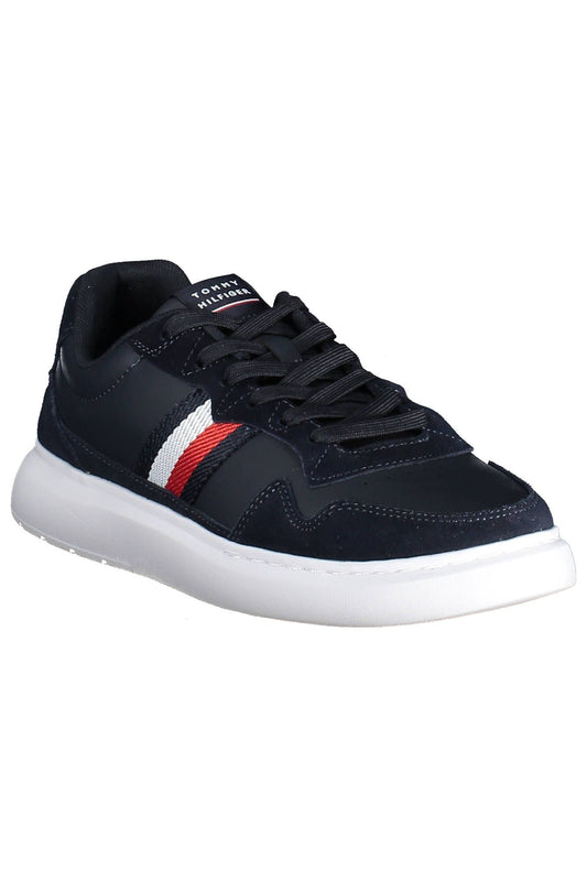 Blue Polyester Men Sneaker