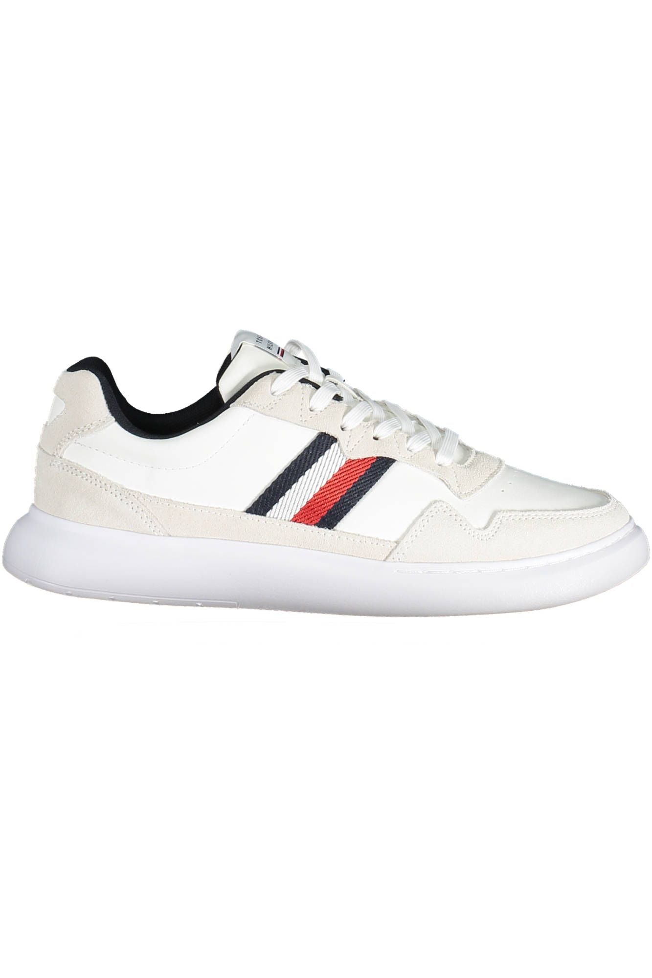 White Polyester Men Sneaker