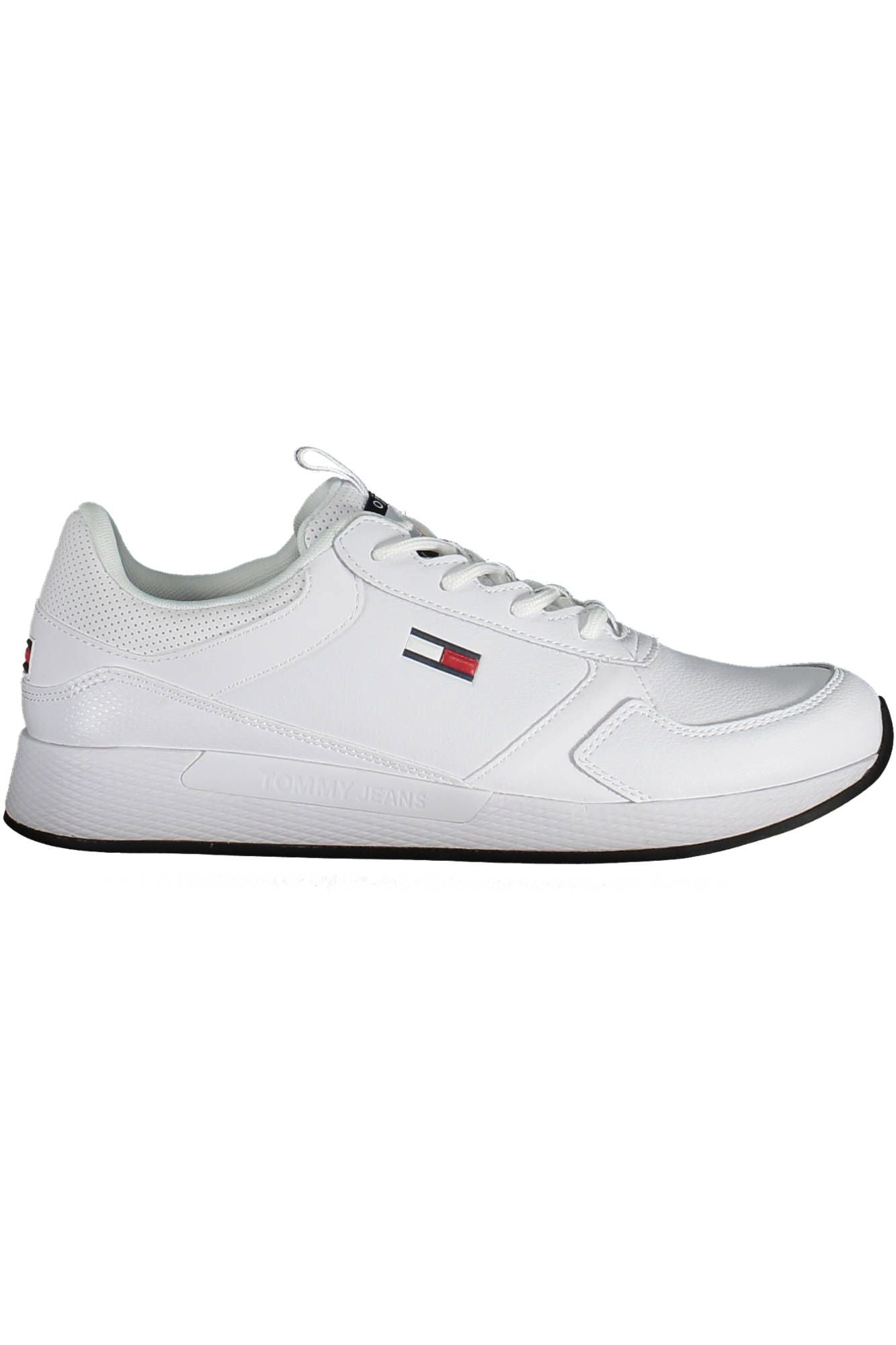 White Polyester Men Sneaker