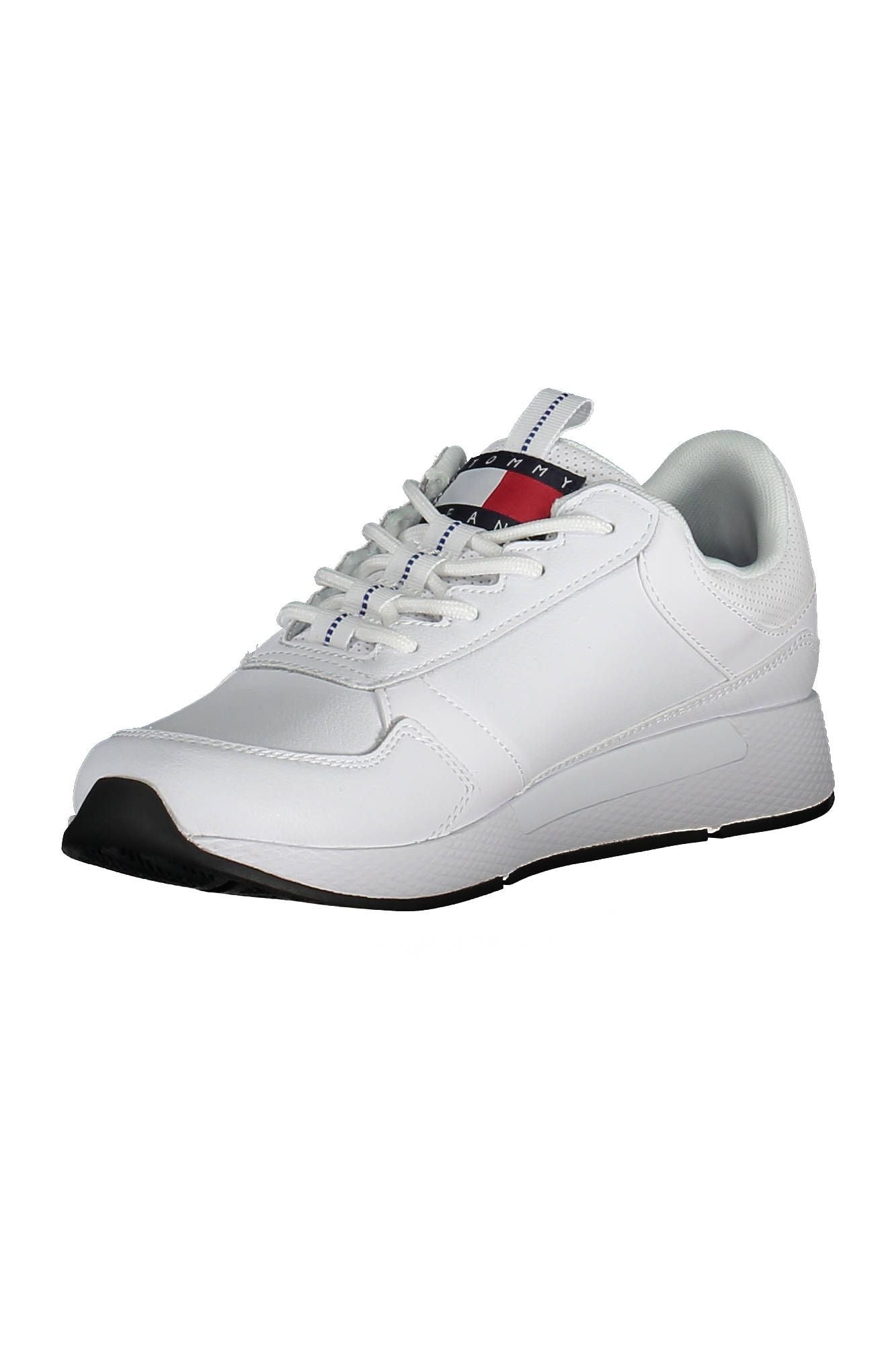 White Polyester Men Sneaker