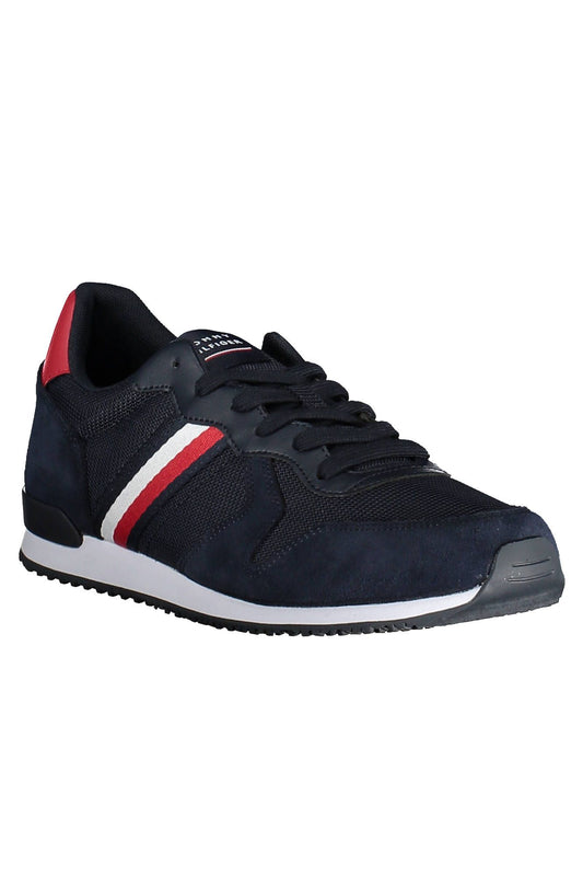 Blue Polyester Men Sneaker