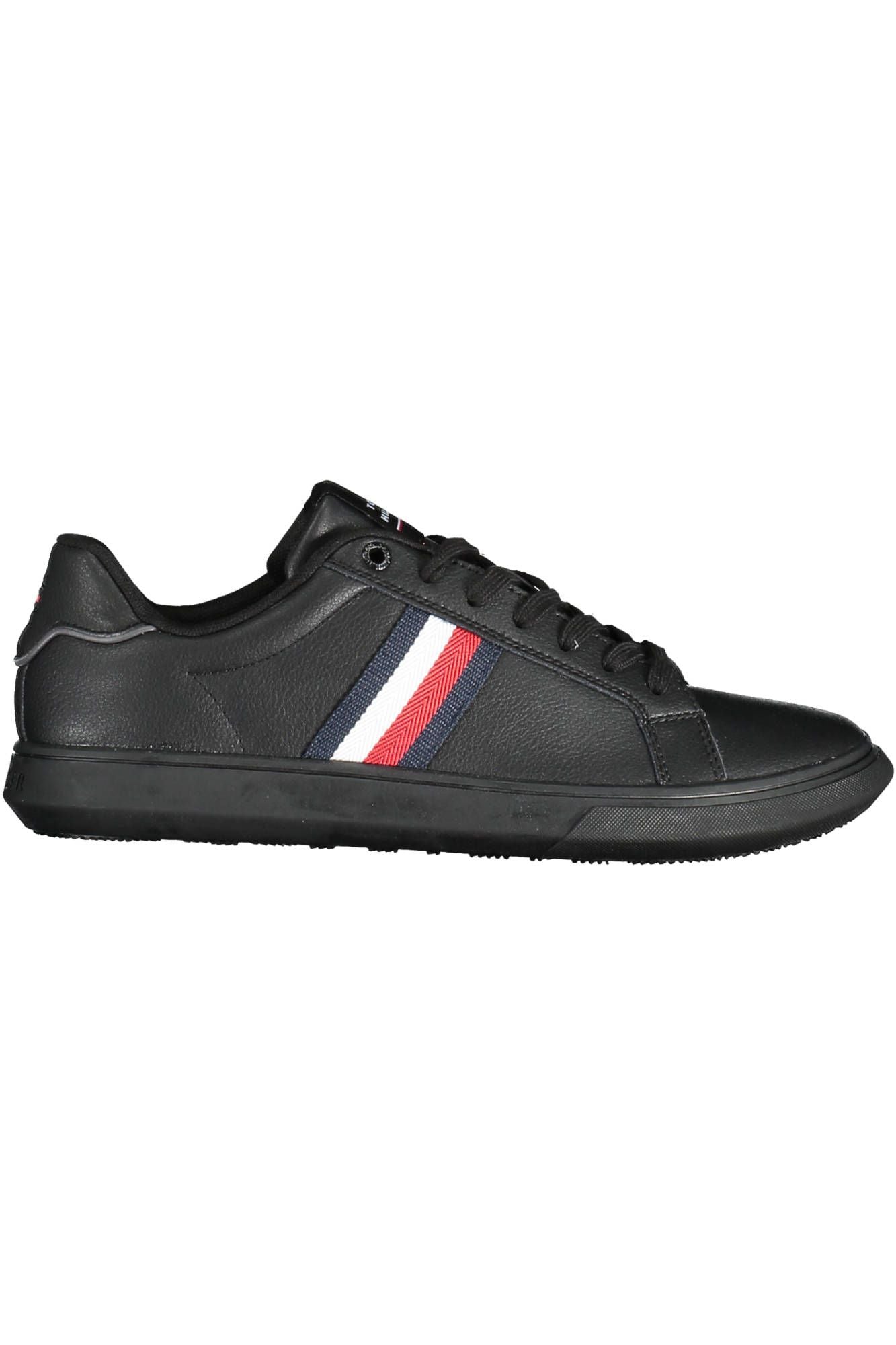 Black Polyester Men Sneaker