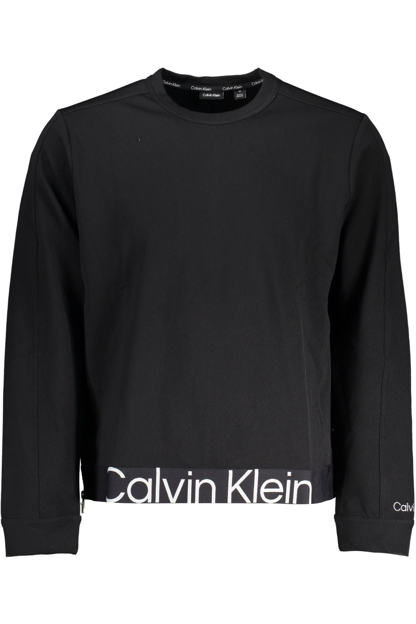 Black Polyester Men Sweater