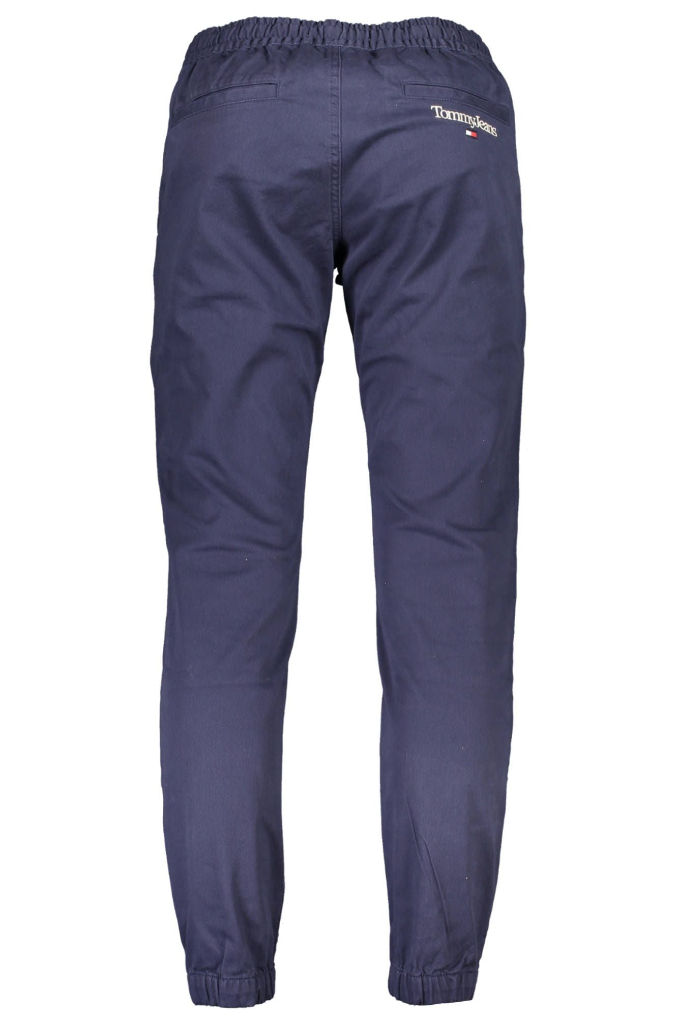 Blue Cotton Men Trouser