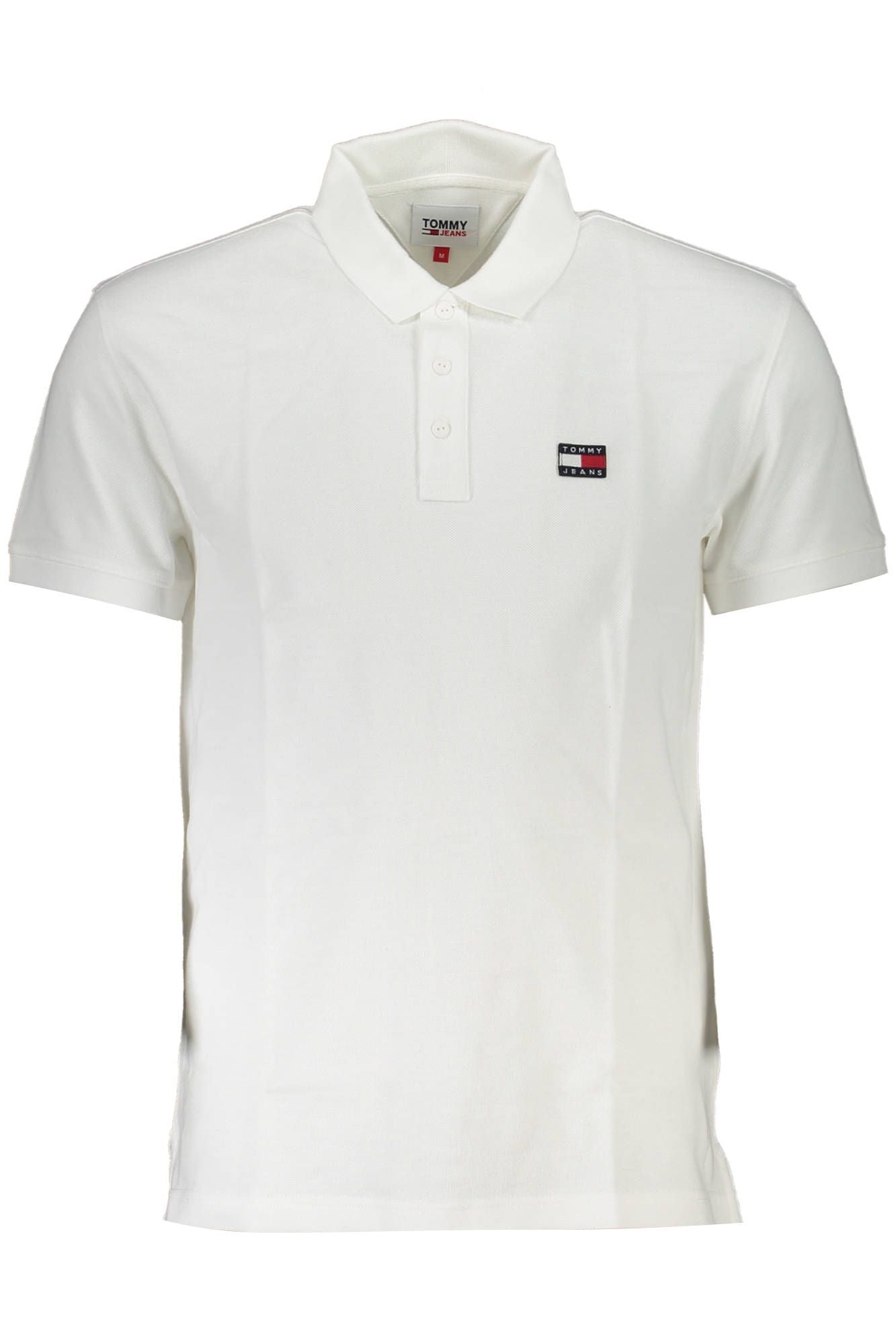 White Cotton Men Polo Shirt