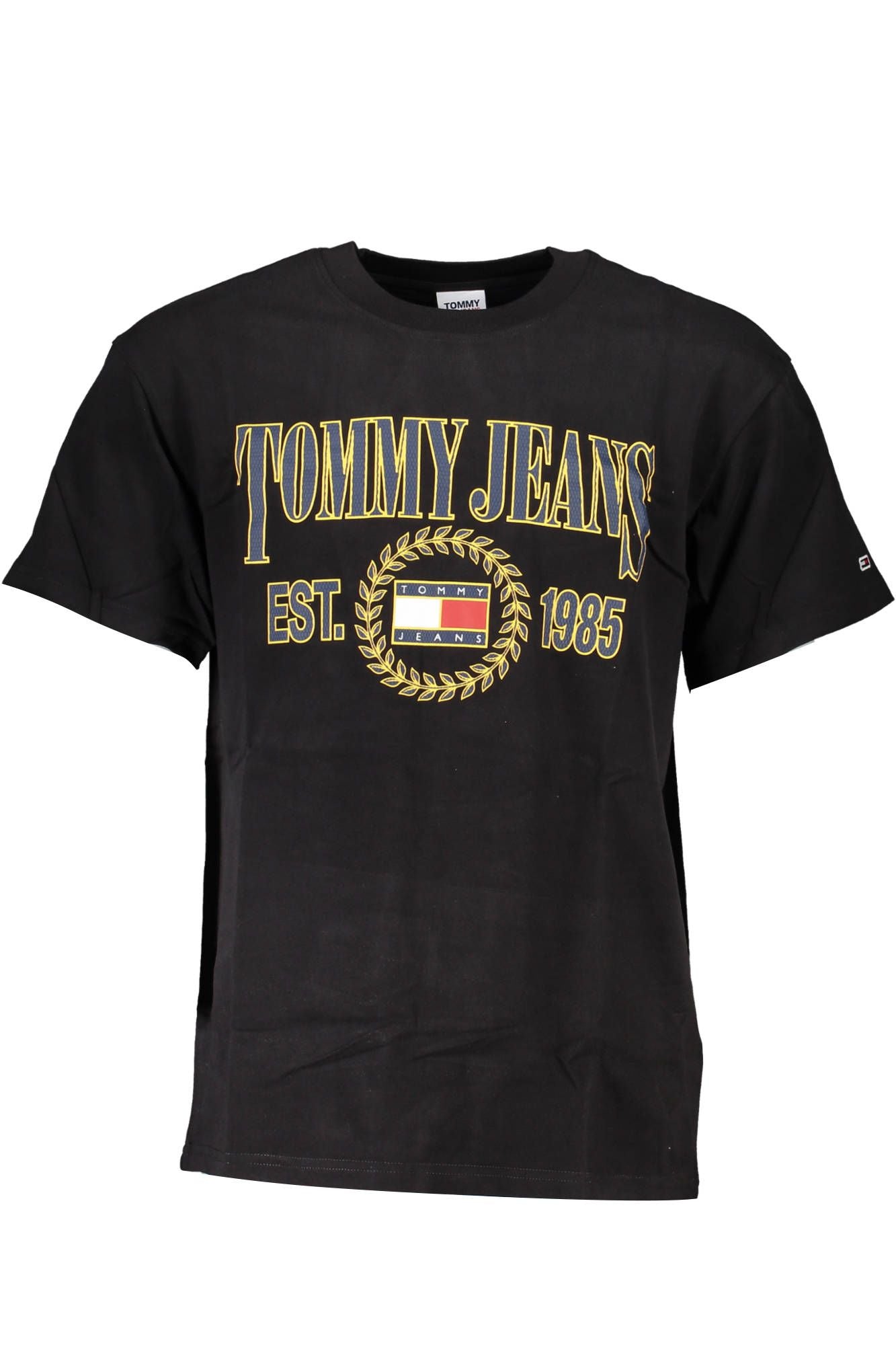 Black Cotton Men T-Shirt