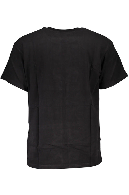 Black Cotton Men T-Shirt