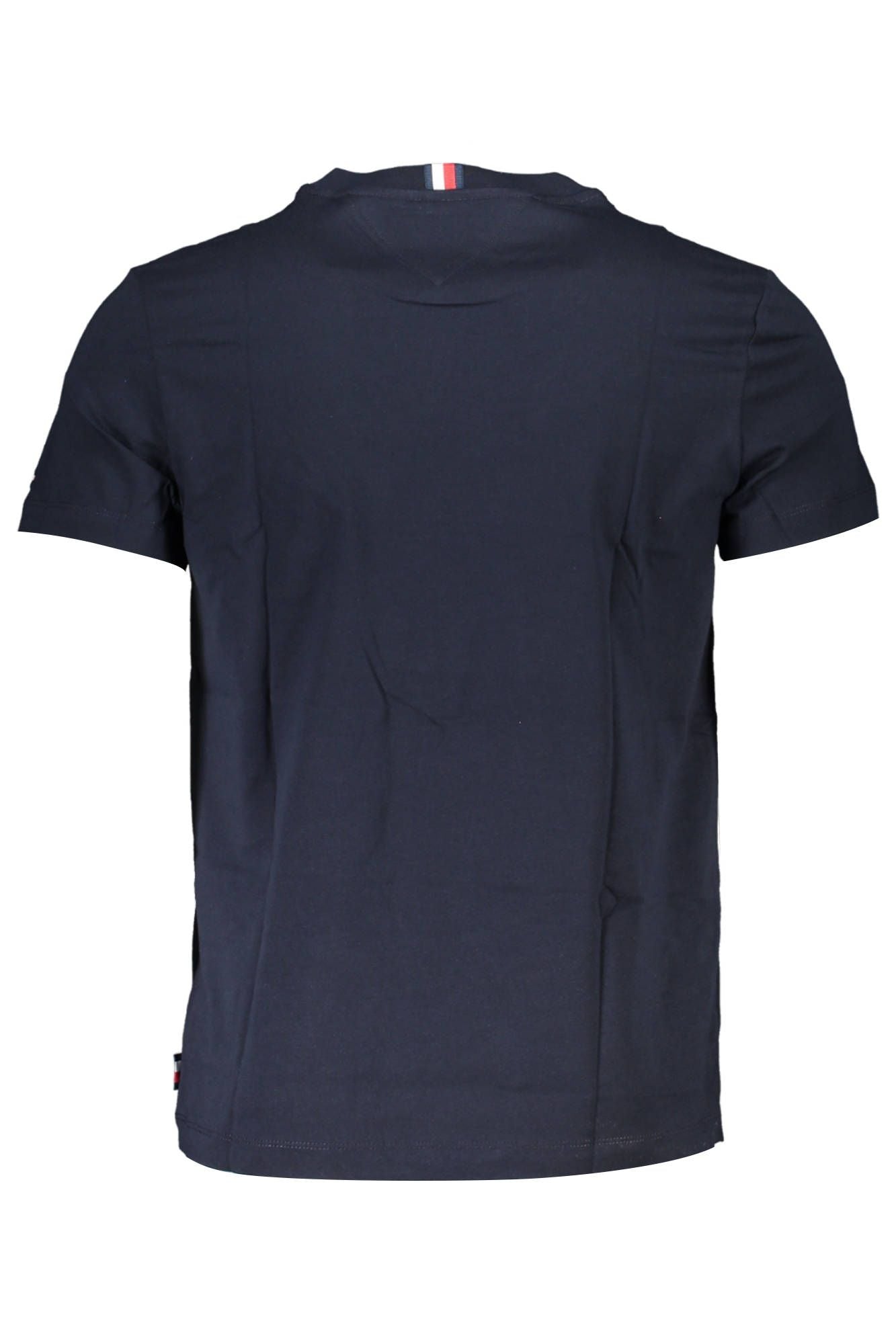 Blue Cotton Men T-Shirt