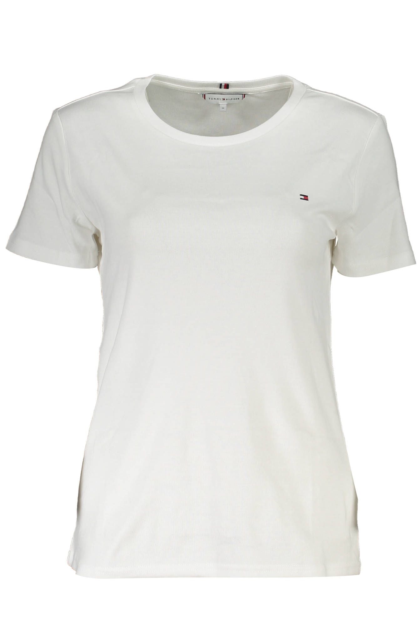 White Cotton Women T-Shirt