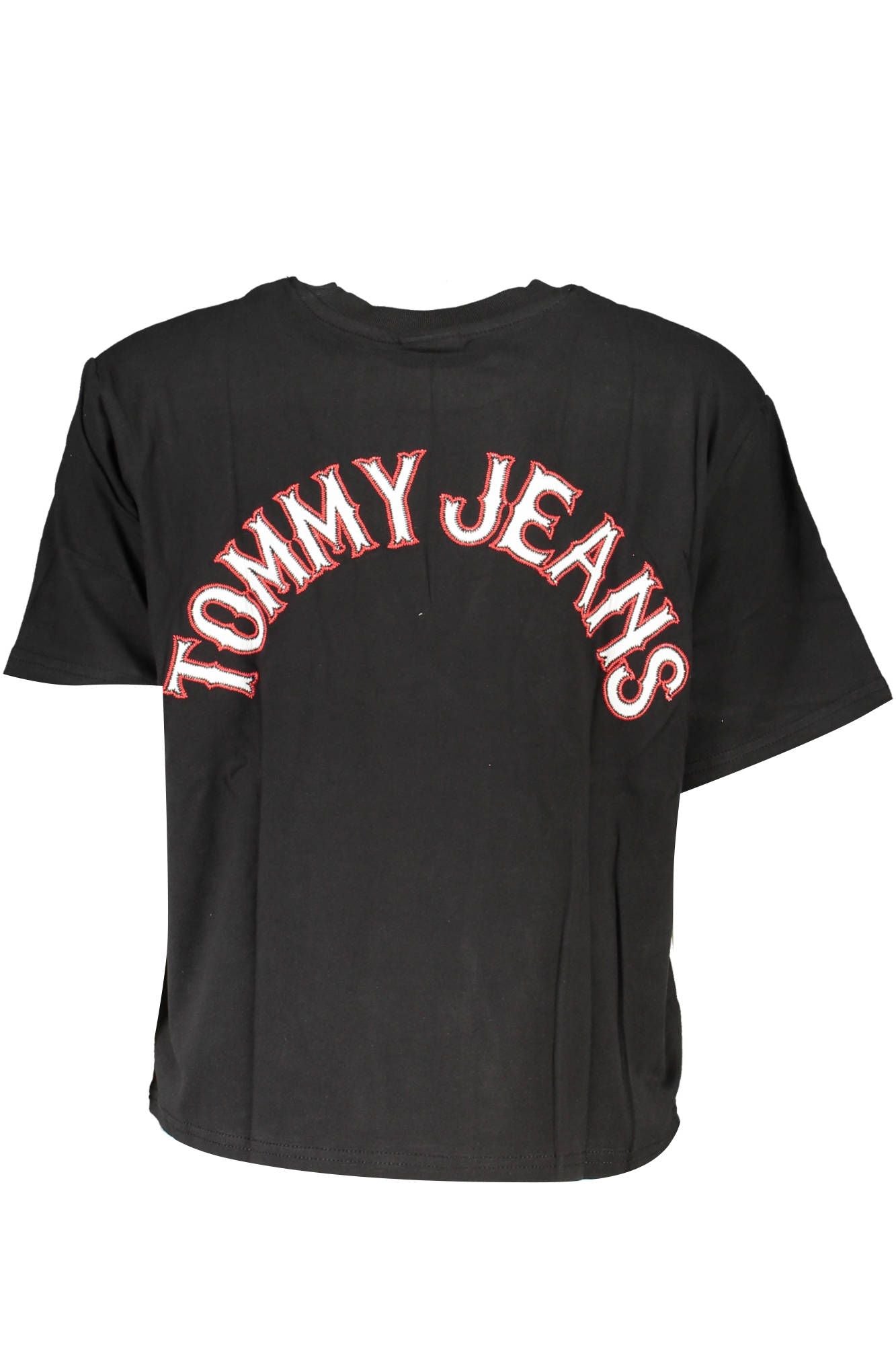 Black Cotton Women T-Shirt